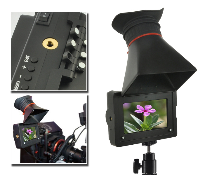 3.5 Inch Electronic Viewfinder For DSLR/HDV Camera, HDMI, 800x480