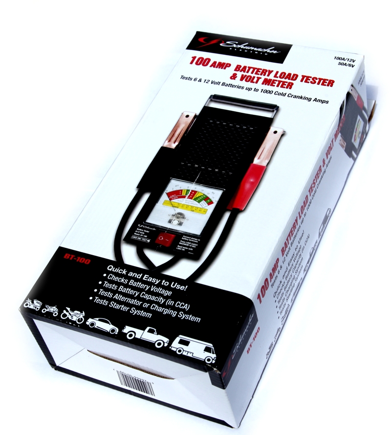 Schumacher 100 AMP Battery Load Tester & Volt Meter BT100 eBay