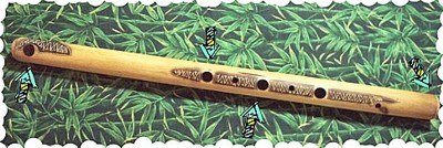 Nice Carving in Natural Flute #1