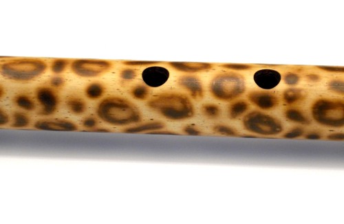 Jaguar style detail on a Oriental Flute, by Leo the Flutemaker, Wildartisans.com