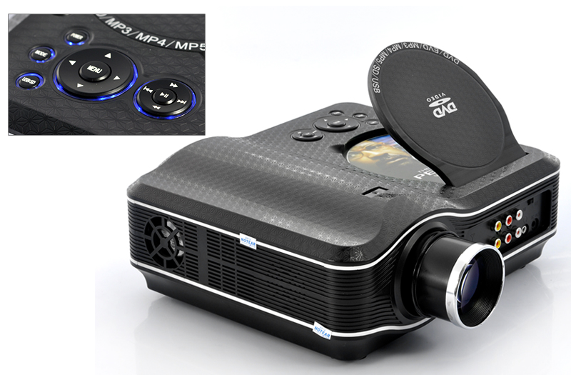 LED Projector with DVD Player 800x600, 30 Lumens, 1001 eBay