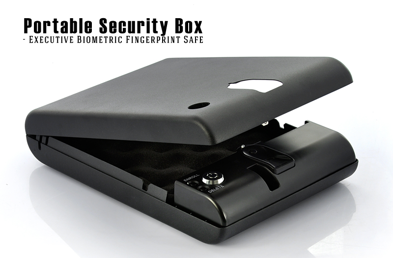 Portable Security Box Executive Biometric Fingerprint Safe 120