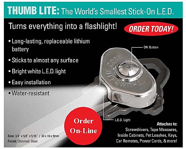 Worlds Smallest, Brightest, StickOn LED! turns everything into a